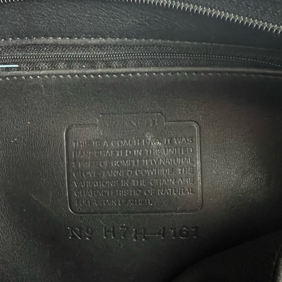 Vintage Coach black leather purse - Picture 1 of 3